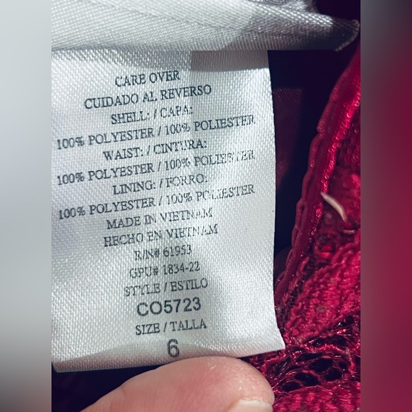 Jona Michelle Girls Formal Tulle Sparkly Dress Sequins Satin Bow Size 6 - Picture 7 of 14